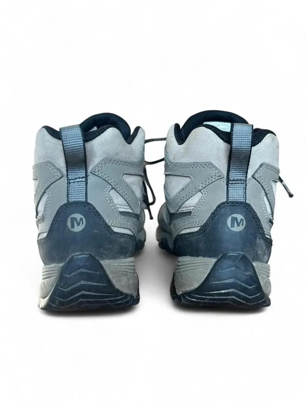 Merrell Moab FST Leather Mid Waterproof Hiking Boots Men’s 13 Boulder Vibram